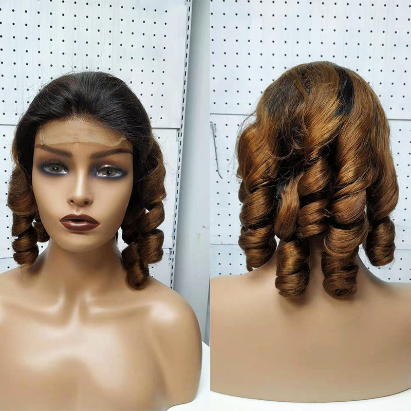Spring Curly Human Hair Lace Wigs for Women - Double Drawn & Tangle-Free, Multiple Lengths & Colors