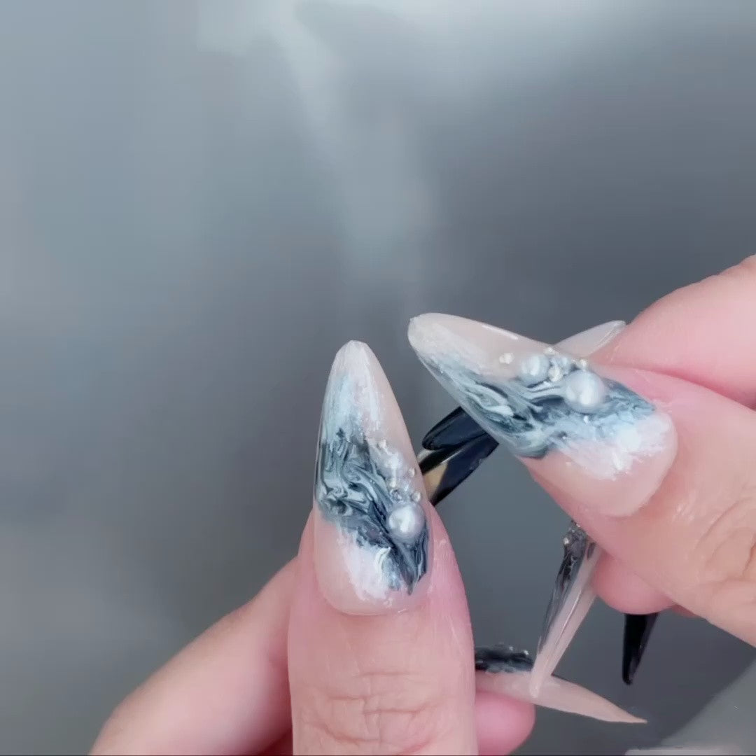 Nude Transparent Wearable Nail Art Patch Set