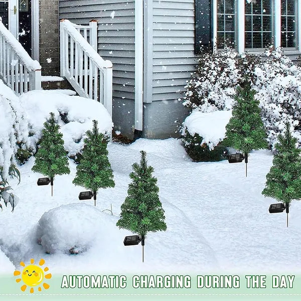 Solar Christmas Pathway Lights - Waterproof Outdoor Decorations