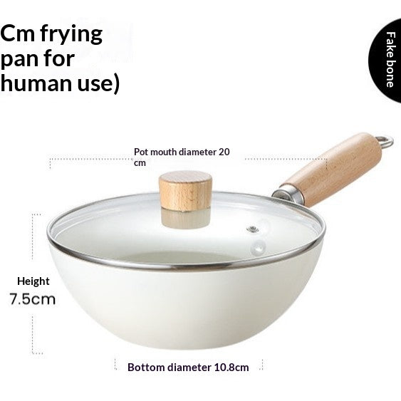 Japanese-Style Mini Non-Coated Frying Pan - 20cm or 24cm, Wrought Iron