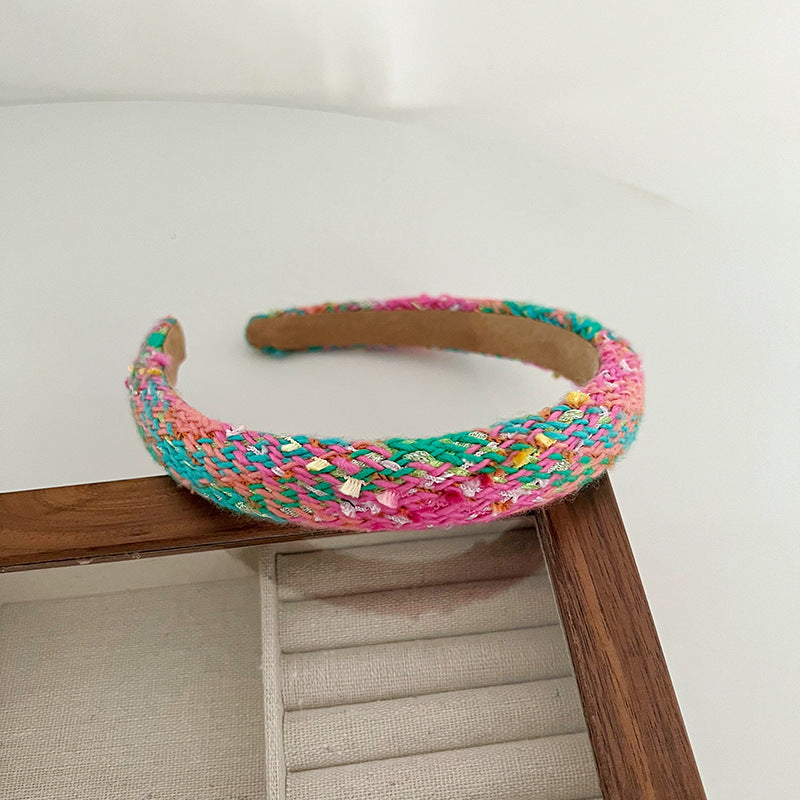 Korean Style Knotted Hair Hoop & Clips Set - All Colors