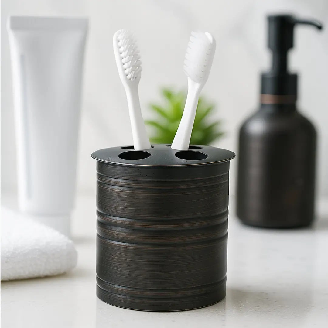 Stainless Steel Toothbrush Holder Compact Multi-Slot For