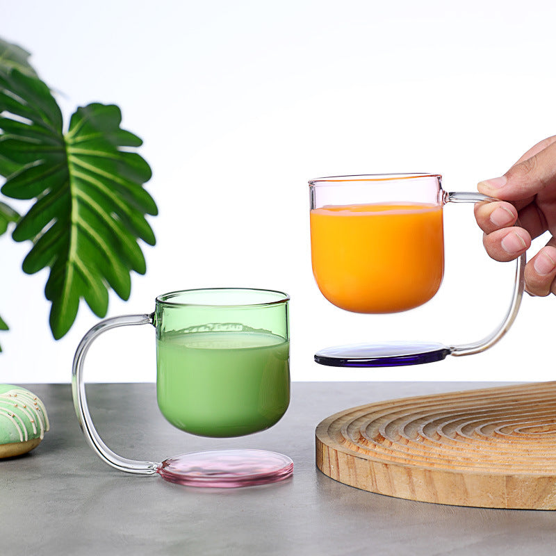 High Borosilicate Creative Floating Glass Mug - Heat-Resistant Drinkware
