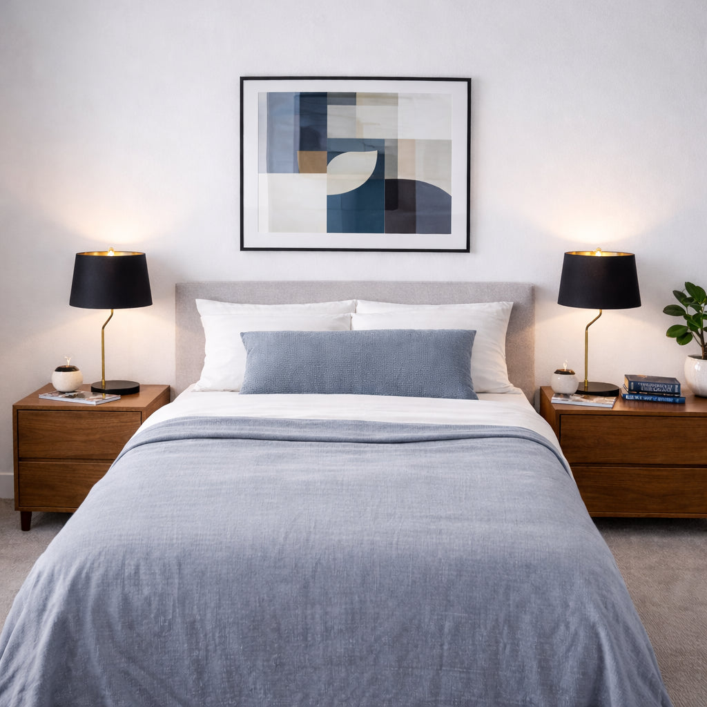 Modern Black and Gold Desk Lamp - Stylish Bedside Lighting