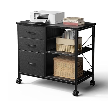 Multifunctional Mobile Filing Cabinet with Storage Drawers