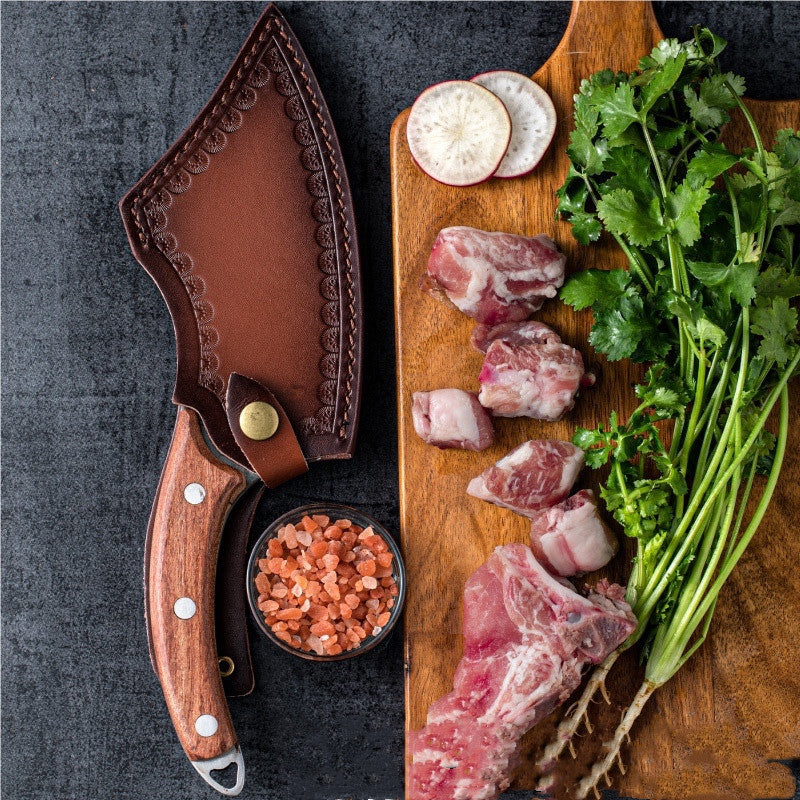 Forged Multi-Purpose Kitchen Knife - Anti-Rust Blade, 29CM