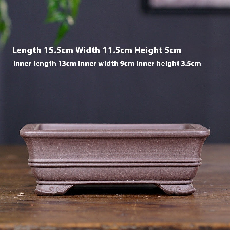 Breathable Ceramic Flower Pot for Home Garden Office Balcony - Multiple Colors