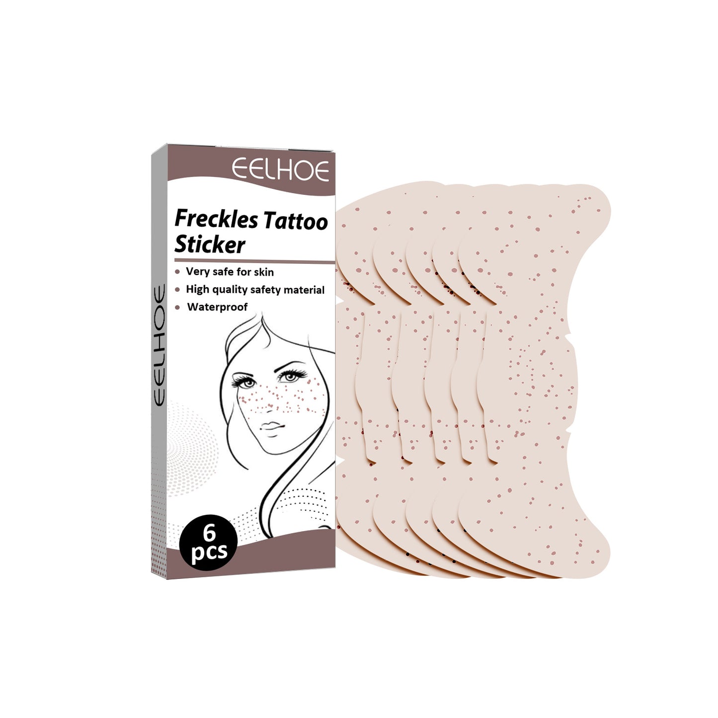 Waterproof Faux Freckle Tattoo Stickers - Natural Long-Lasting Makeup
