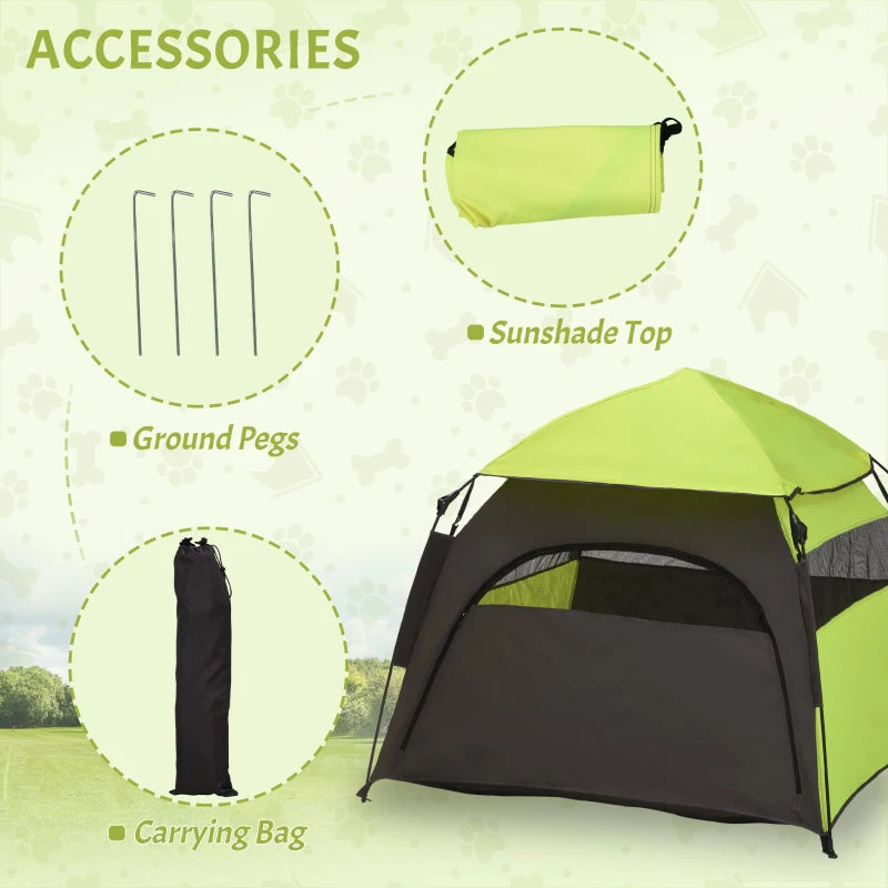 Pop-Up Dog Tent for Large & Extra Large Dogs - Portable Outdoor Shelter