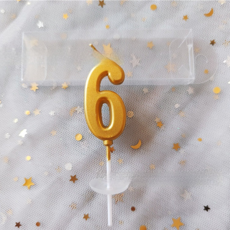 Digital Number Cake Candles Set for Birthday Baking Decoration - 50pcs