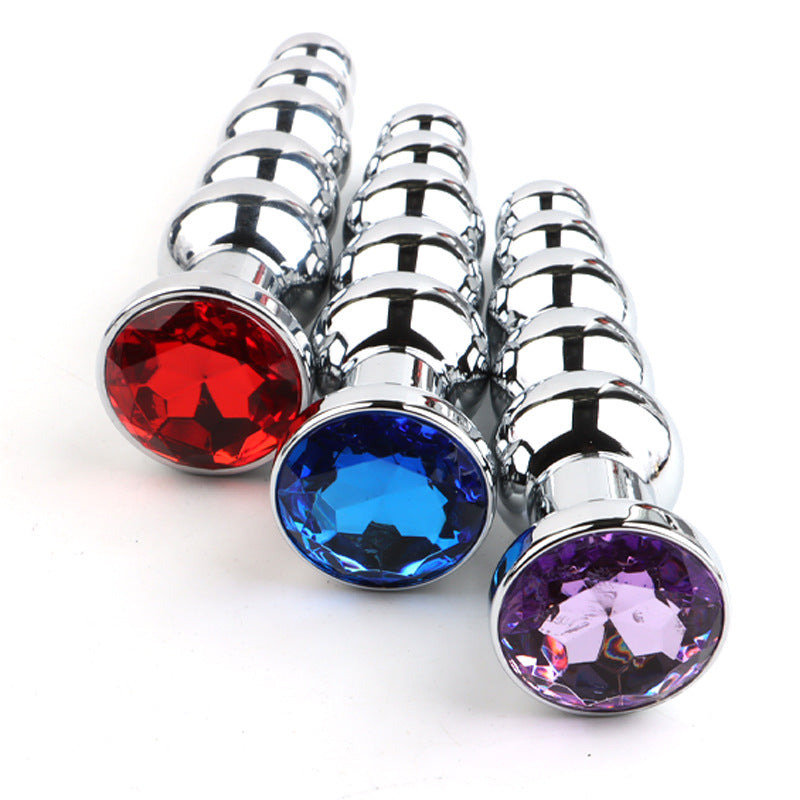 Metal Diamond Pagoda Butt Plug - Adult Wellness, Back Court, Multiple Colors