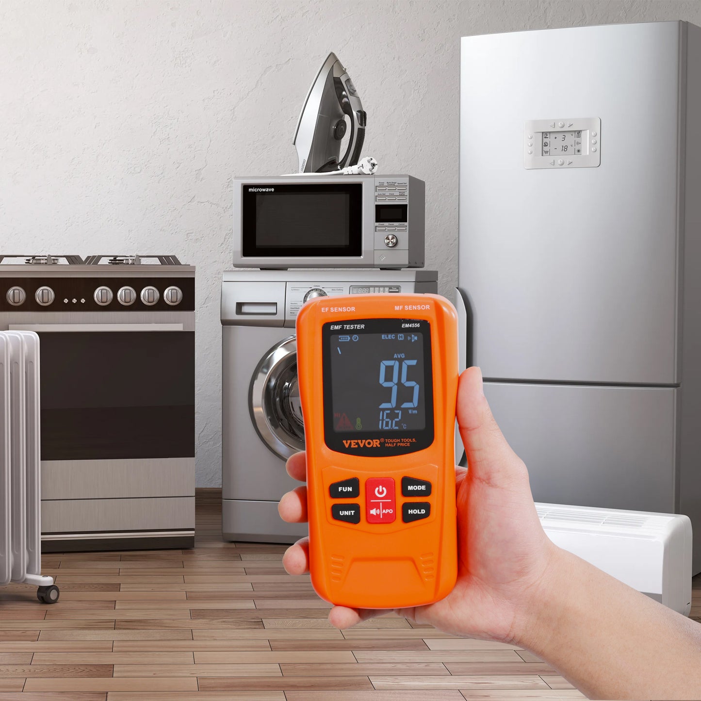 3-in-1 EMF Meter - Handheld Electromagnetic Radiation Detector