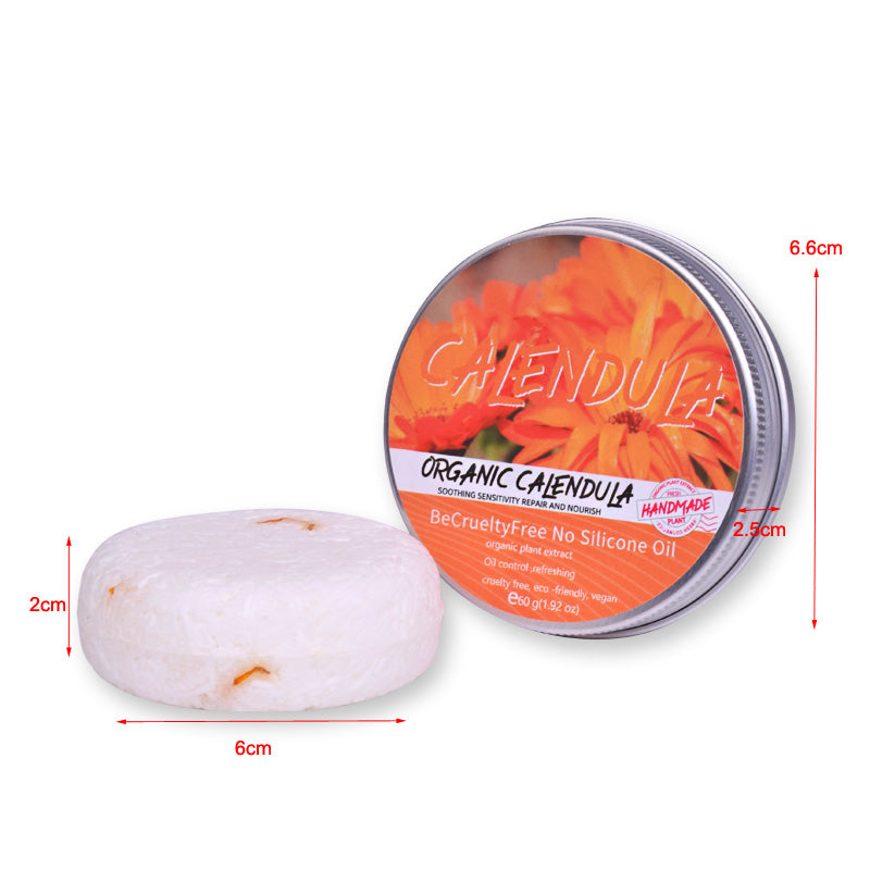 Calendula Shampoo Bar - Natural 60g Hair & Body Cleansing Soap