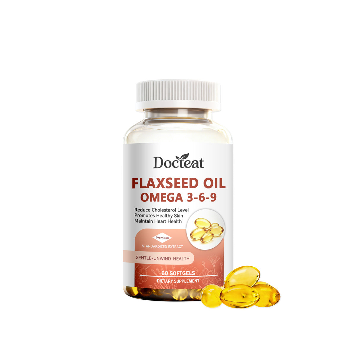 Skin Nutrition Softgels - Vitamin E & Omega Fatty Acids for Skin Health - 60 Softgels