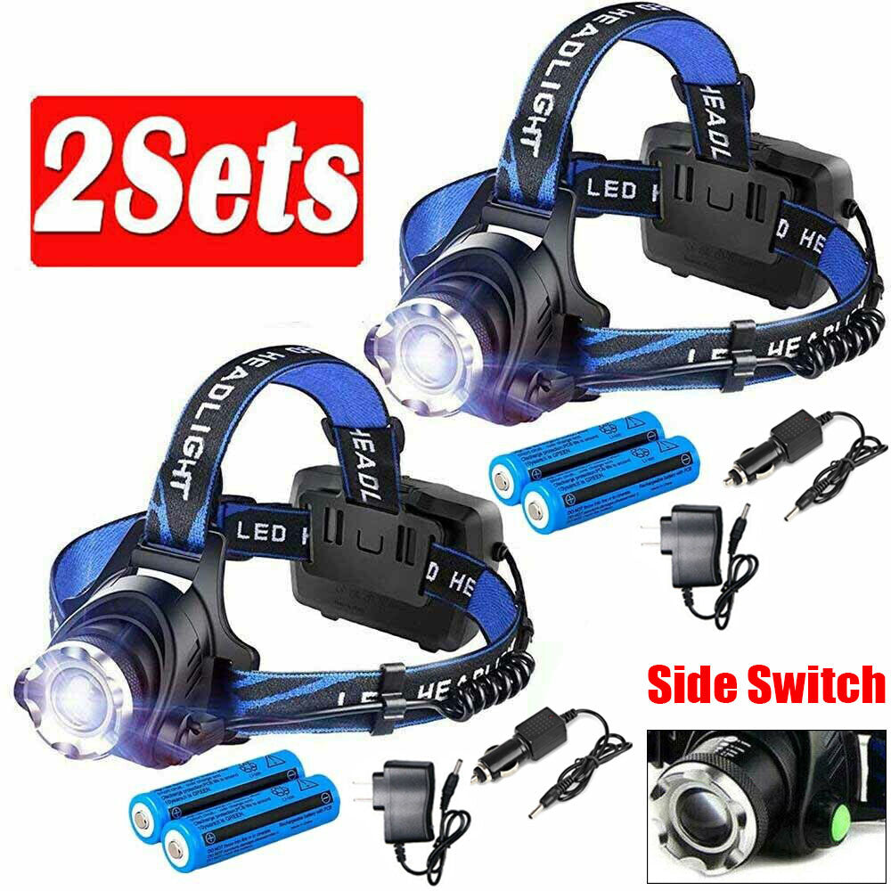 Super Bright Rechargeable LED Headlamp with 3 Modes - Camping & Hiking