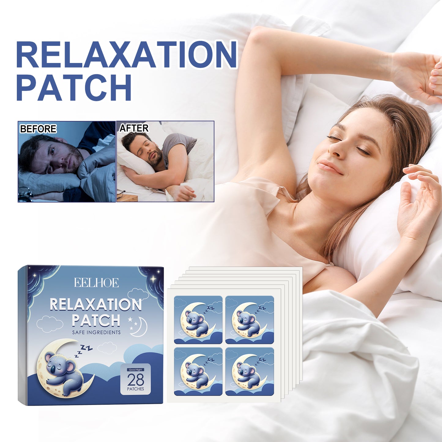Relaxation Sleep Patches for Improved Rest & Insomnia Relief