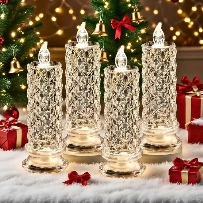 LED Flameless Candle Light with Shadow Effect for Home Decor