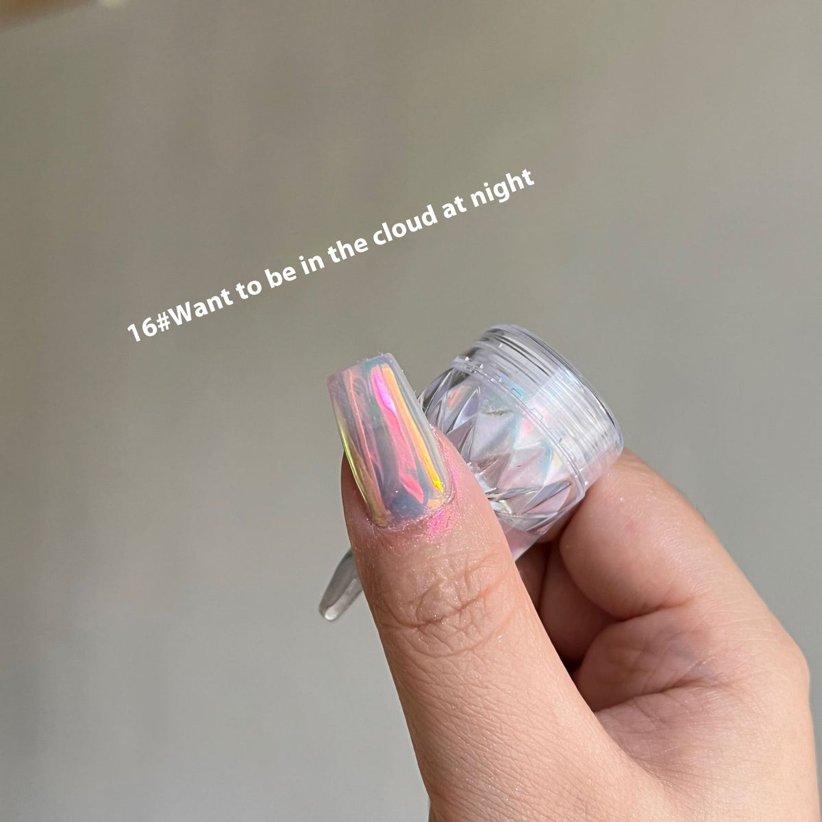 Nail Art Powder Mirror Glitter for Nail Decoration Aurora Effect Beauty Ornament