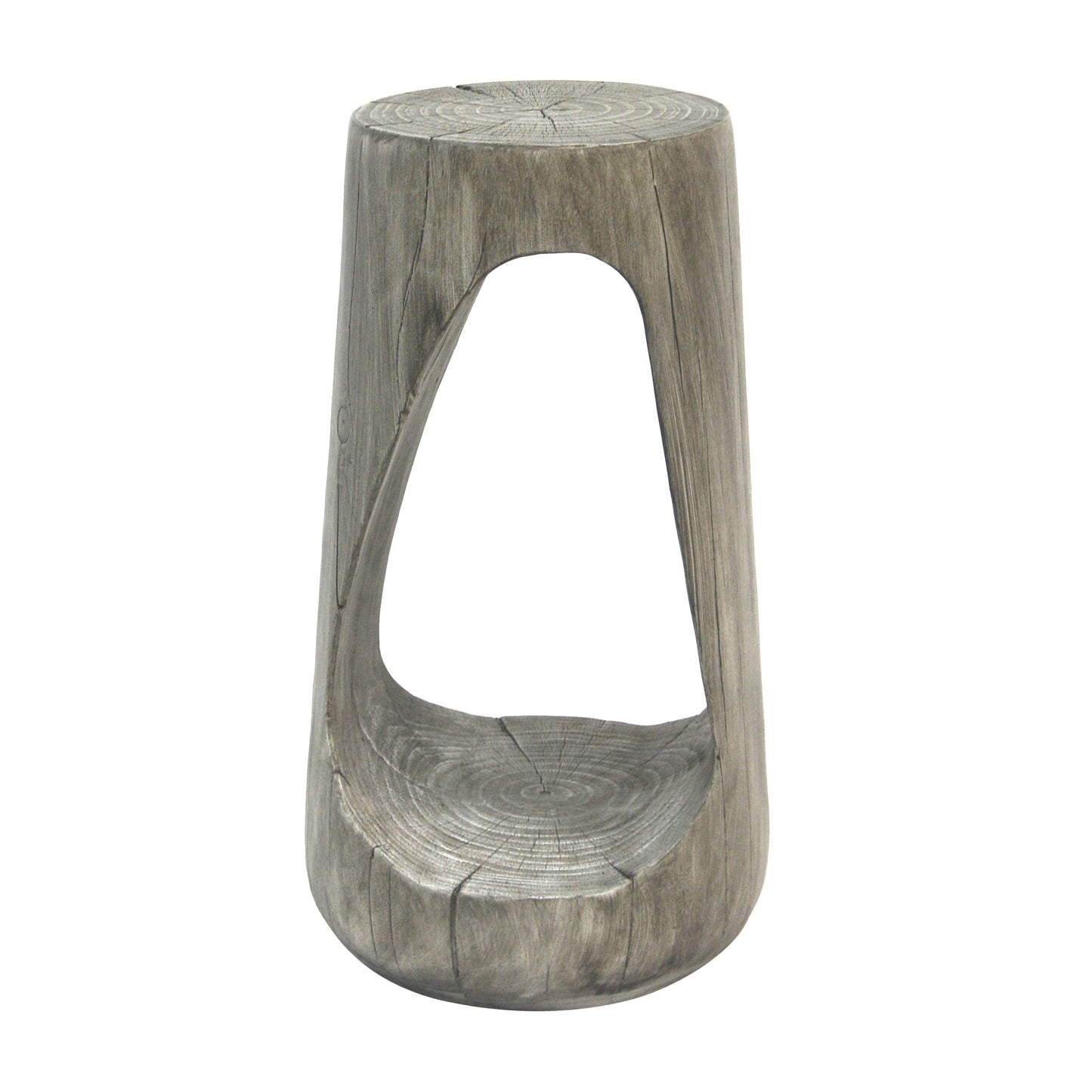 Outdoor Side Table,Hollow Design End Table,Patio Garden Stool