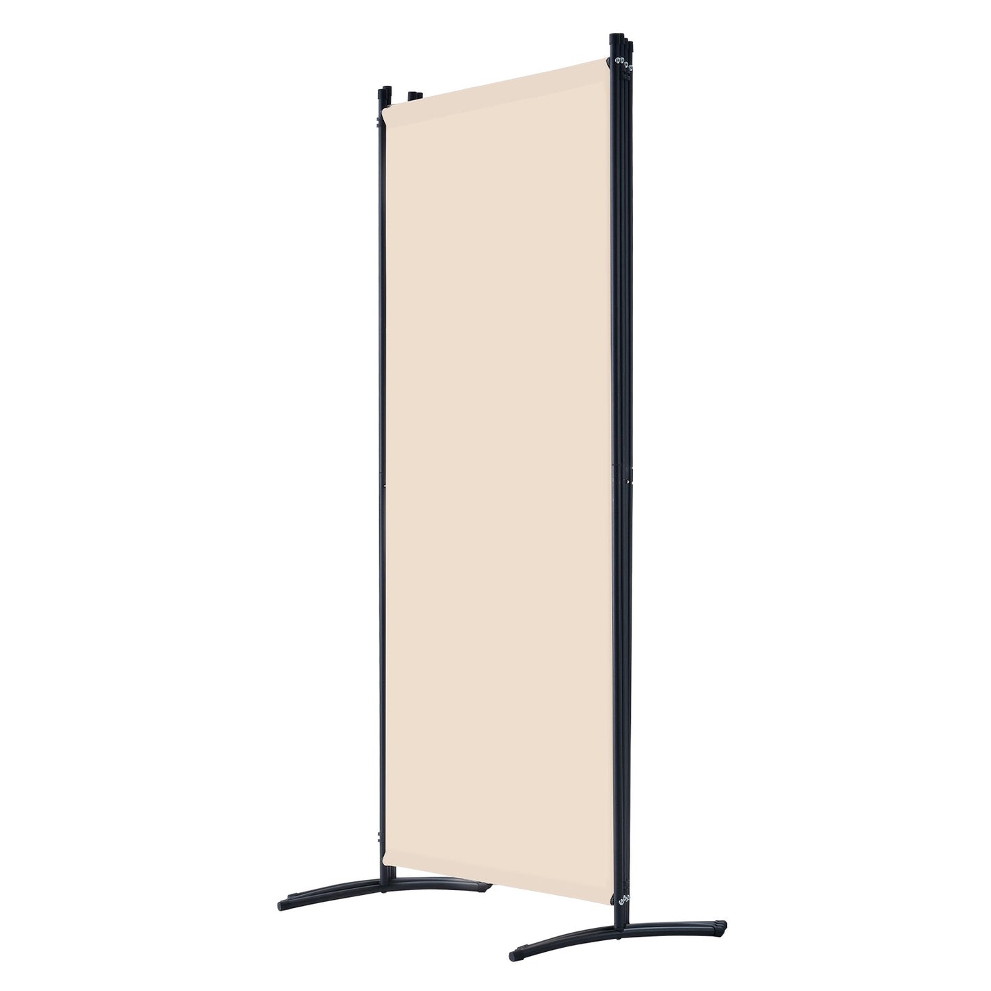 4 Panel Room Divider - Folding Privacy Screen for Home & Office - Beige