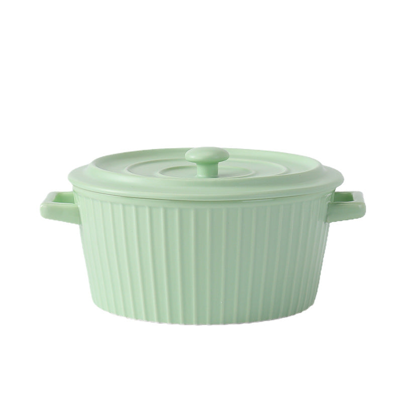 8 Inch Green Soup Pot - Durable Kitchen Cookware