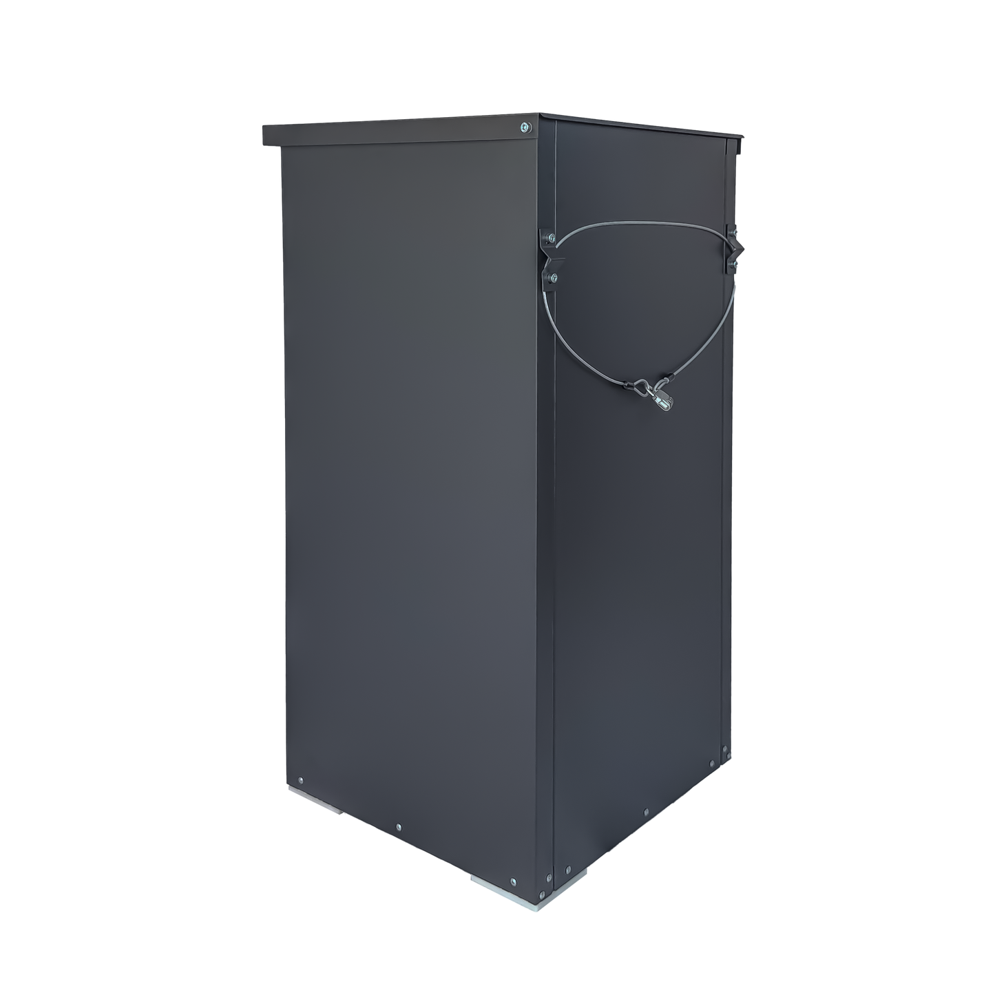 Lockable Steel Package Delivery Box with Mail Compartment - Large Outdoor Porch Mailbox