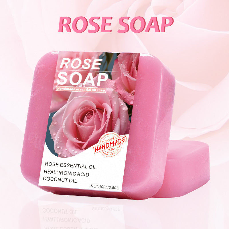 Rose Essential Oil Soap Bar - 100g