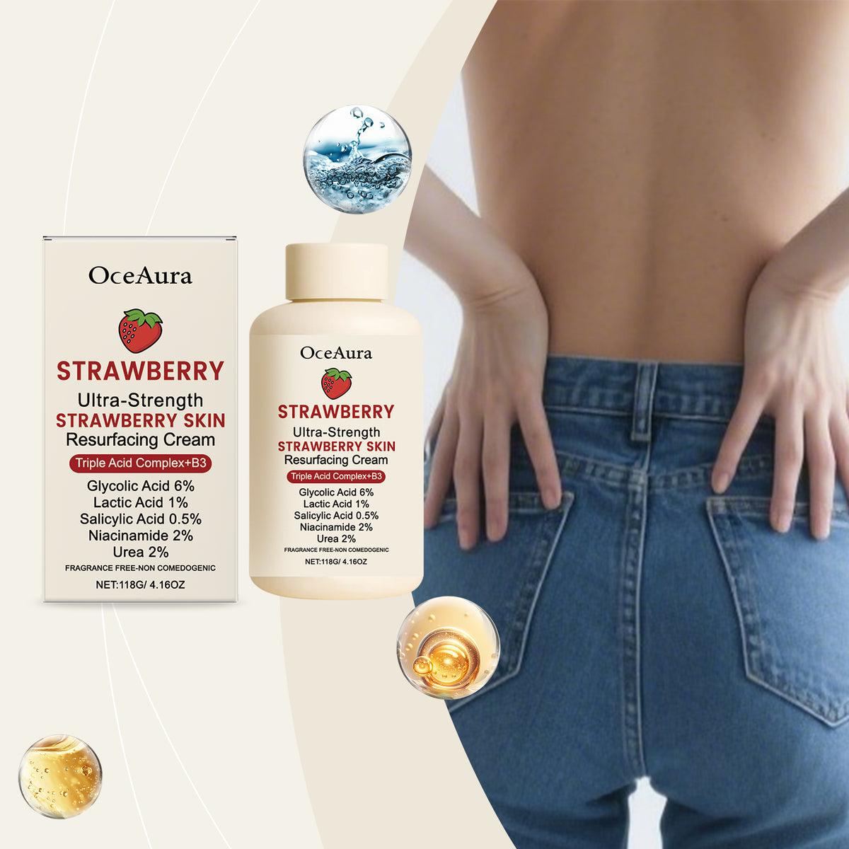 Strawberry Skin Rejuvenation Moisturizing Cream 118g