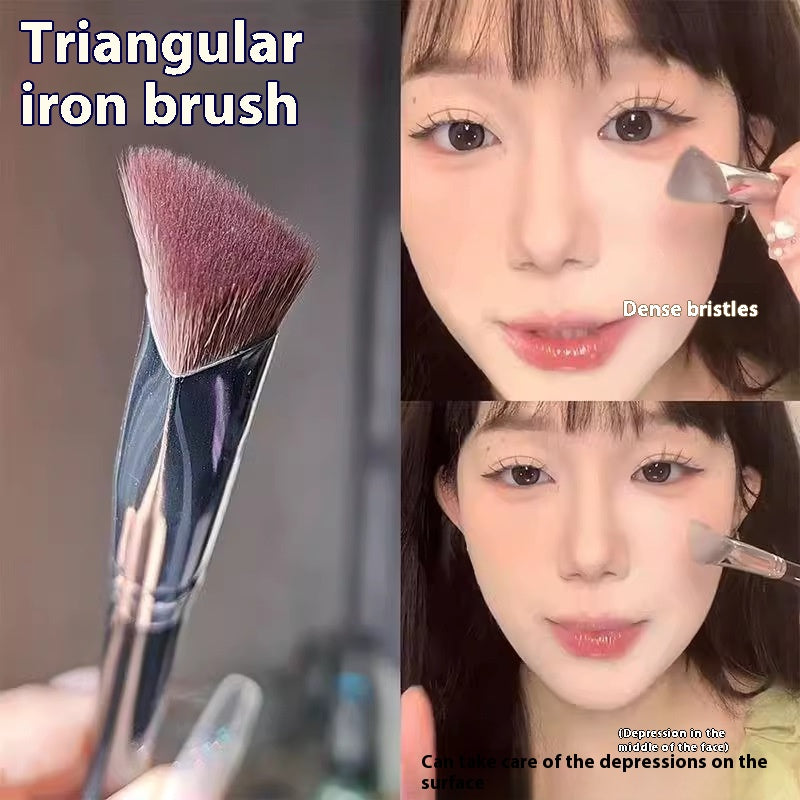 Highlight Brush for Makeup - Black Portable Tear Groove Surface Tool