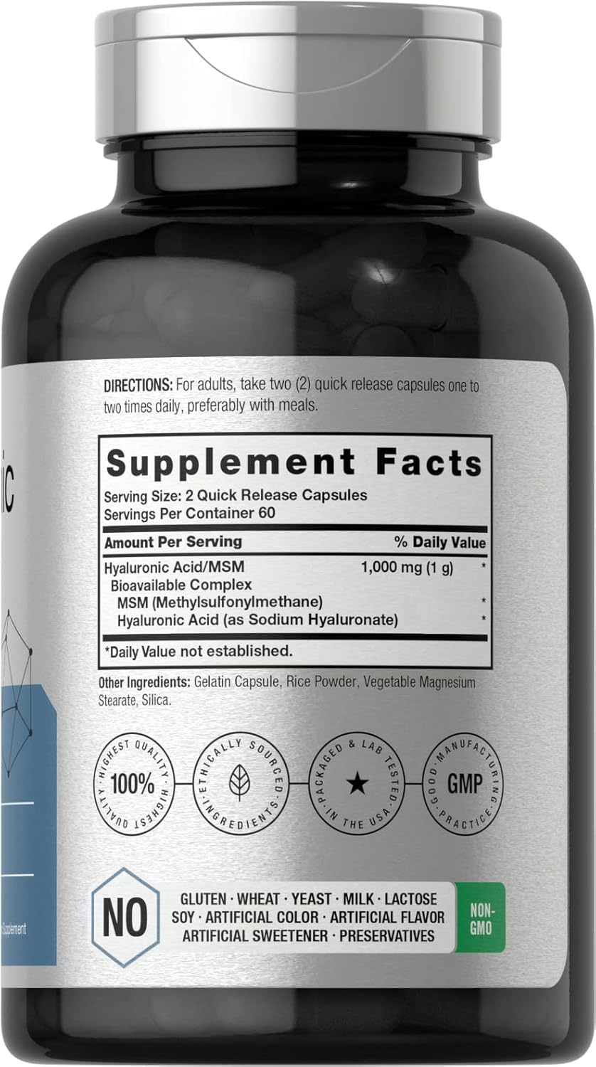 Hyaluronic Acid Capsules - 120 Tablets