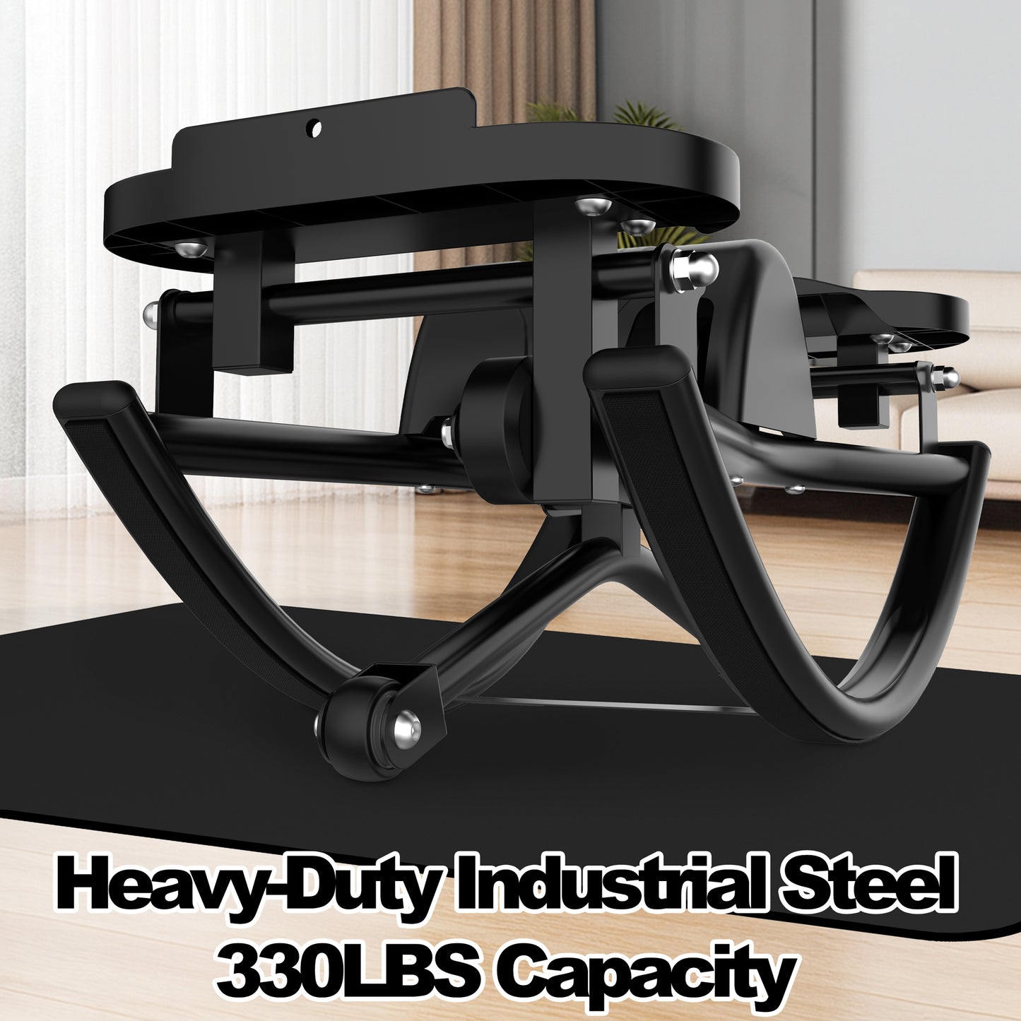 Lateral Stepper Machine with Resistance Bands and LCD Monitor