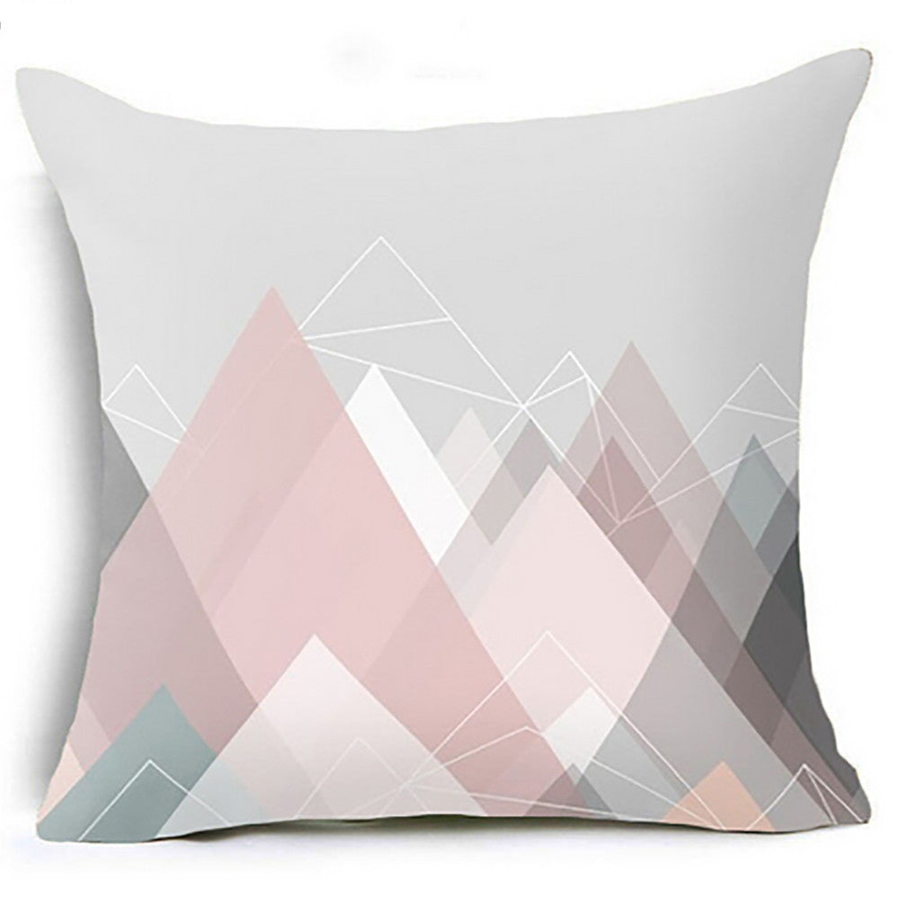 Modern Minimalist Living Room Pillowcase Set - Geometric Design, 45x45cm