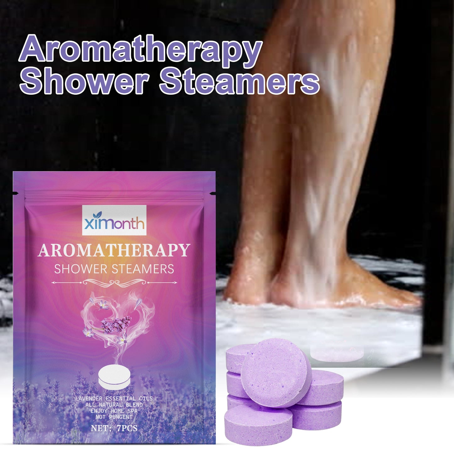 Aromatherapy Shower Tablets - Eucalyptus, Peppermint & Lavender 7-Pack
