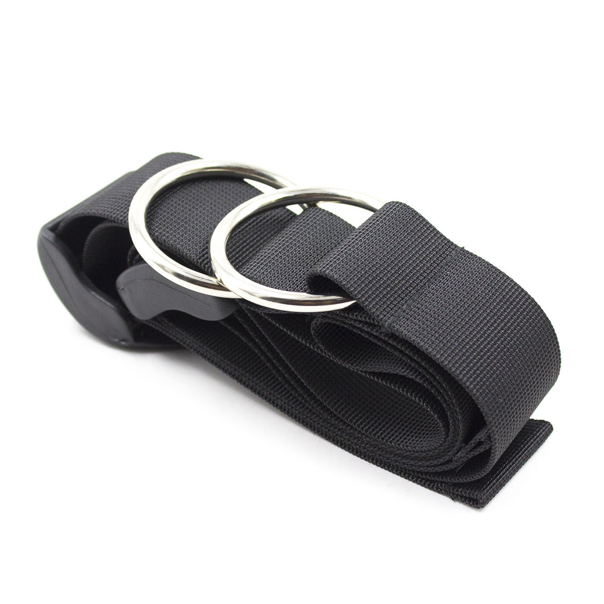 Adult Fun Handcuffs and Nylon Door Hanger Set - Black