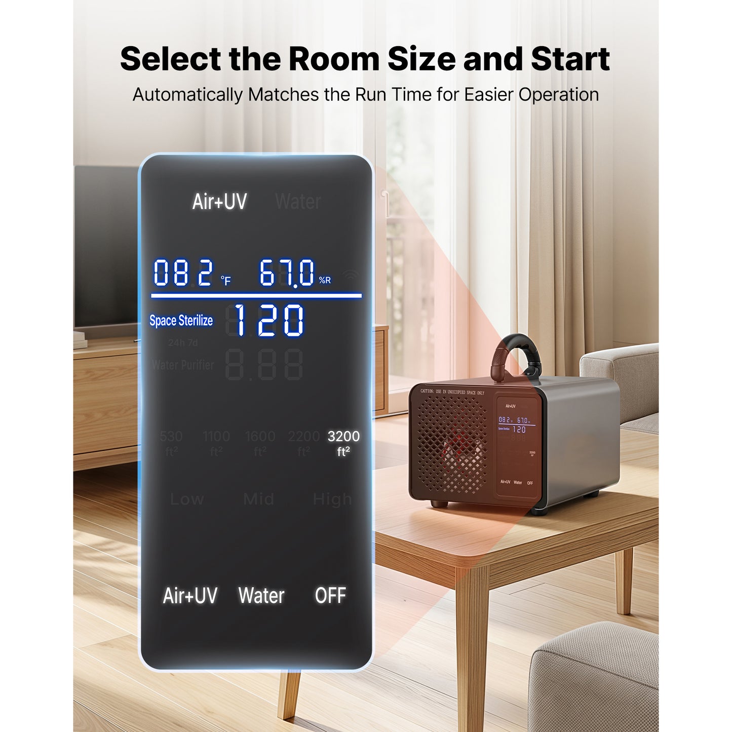 Commercial Ozone Generator 36,000mg/h for Home & Car Odor Removal