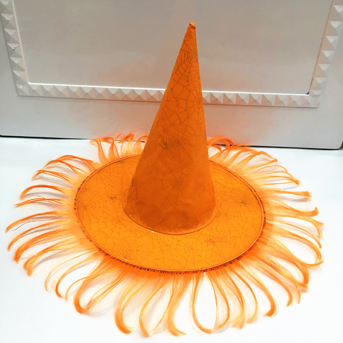 Halloween Witch & Pumpkin Costume Hat - Masquerade Dress Up Accessory