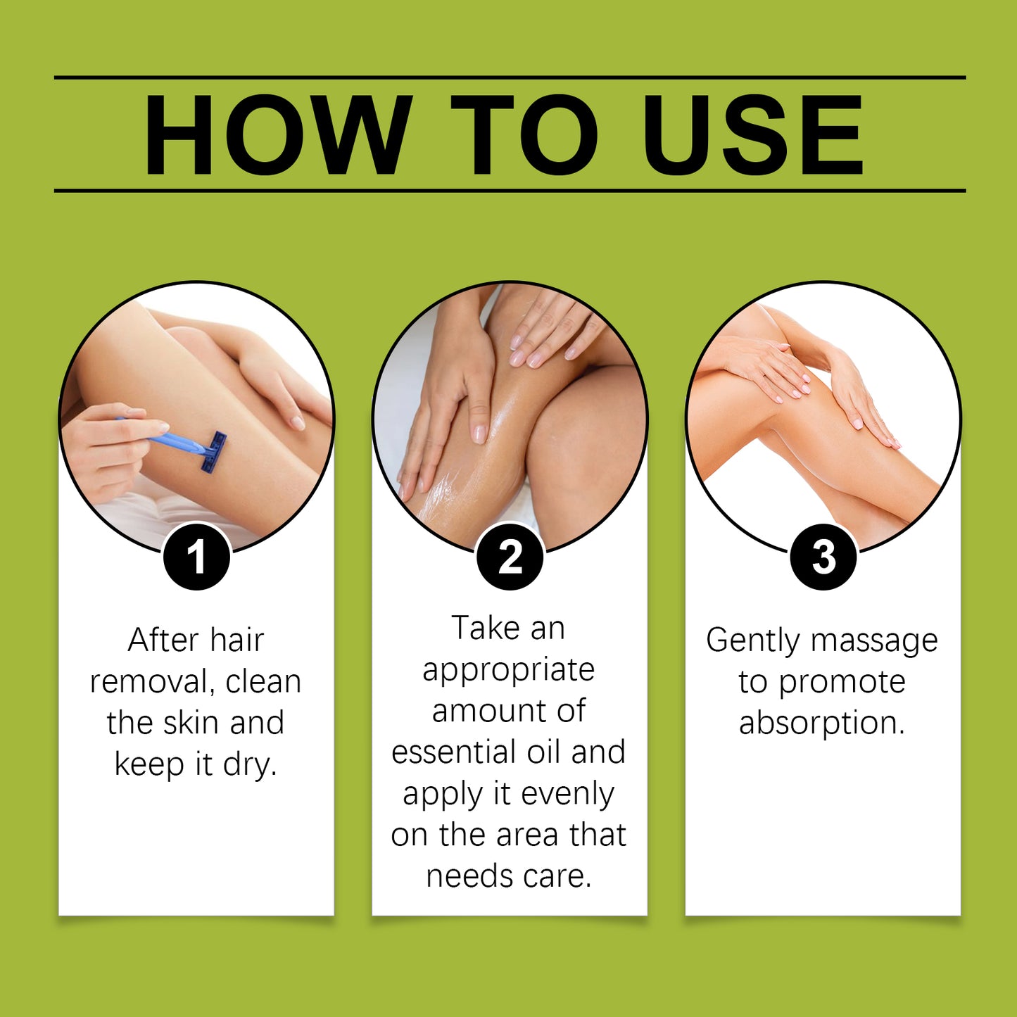 Post-Hair Removal Essential Oil - Gentle Skin Repair & Smoothing Treatment 30ml