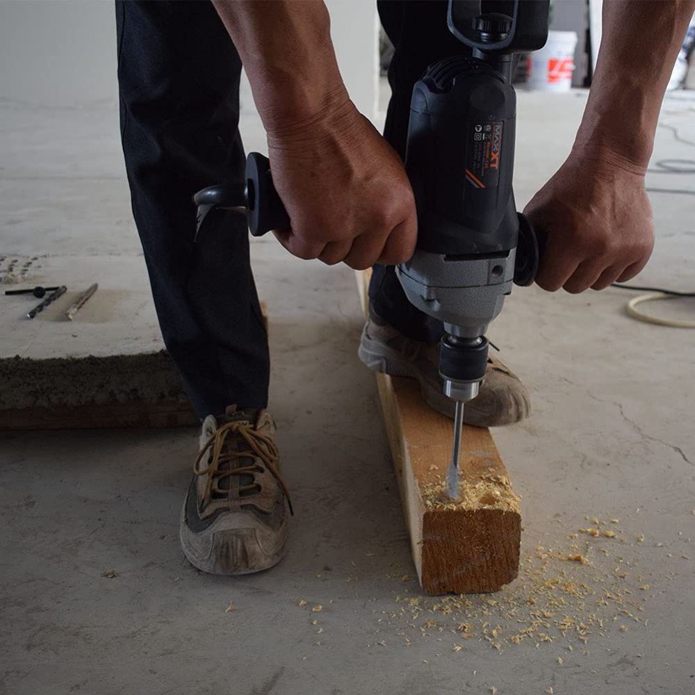 Corded Electric Concrete Mixer Drill with Spade Handle 9A Power Tool