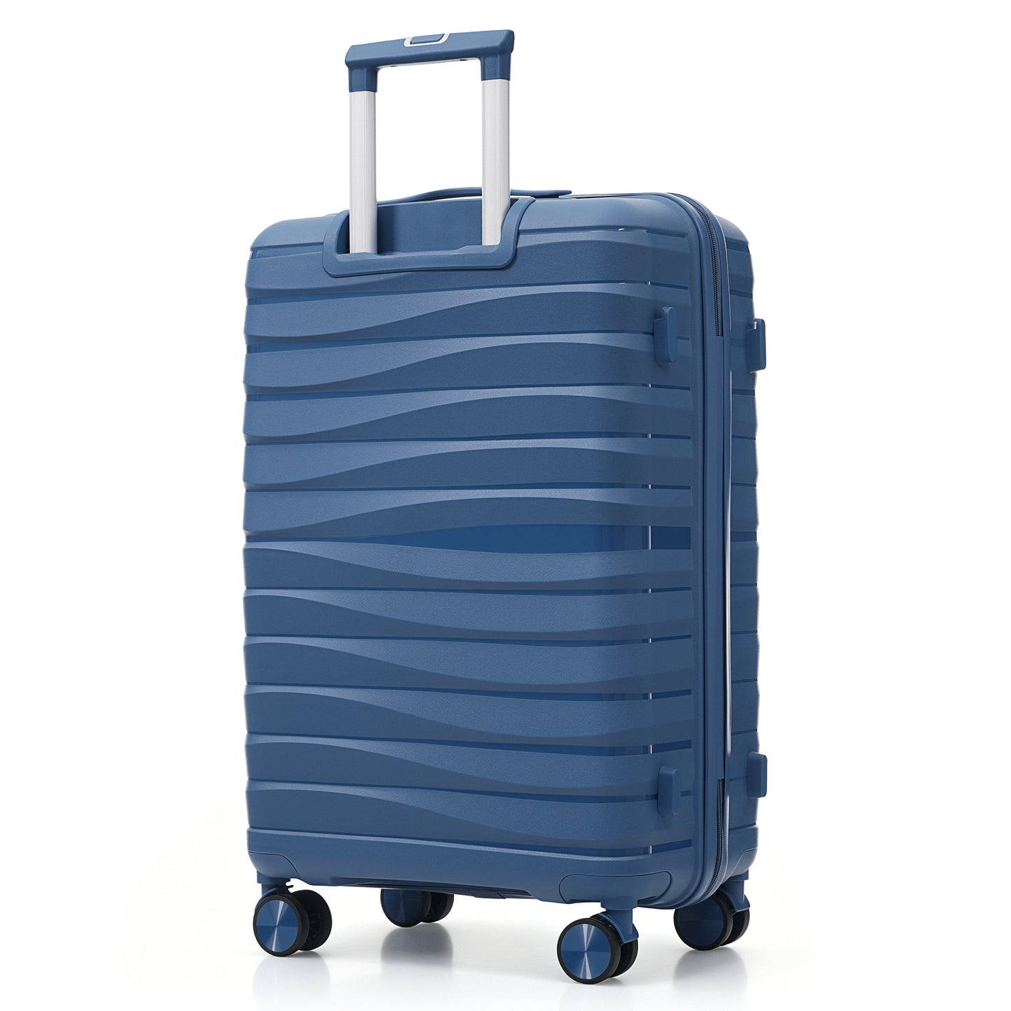 Premium 3-Piece Travel Luggage Set with TSA Locks - Blue