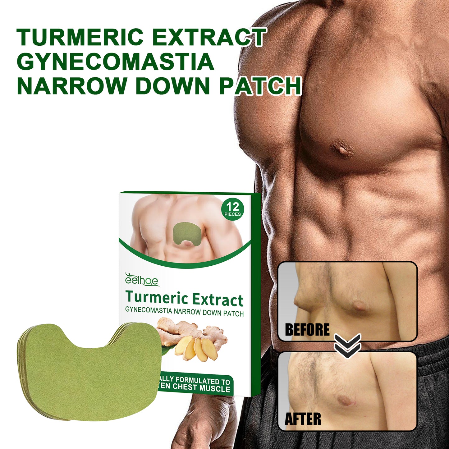 Men's Chest Firming Patches - Anti-Sagging Skin Tightening Treatment