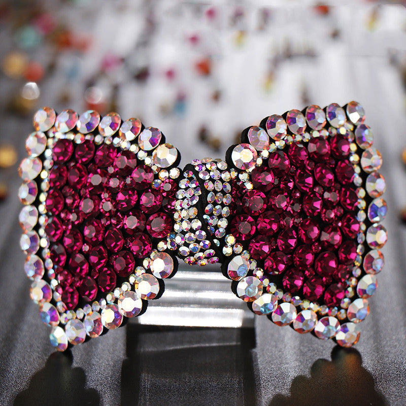 Korean Style Rhinestone Bowknot Hair Clip Top Clip