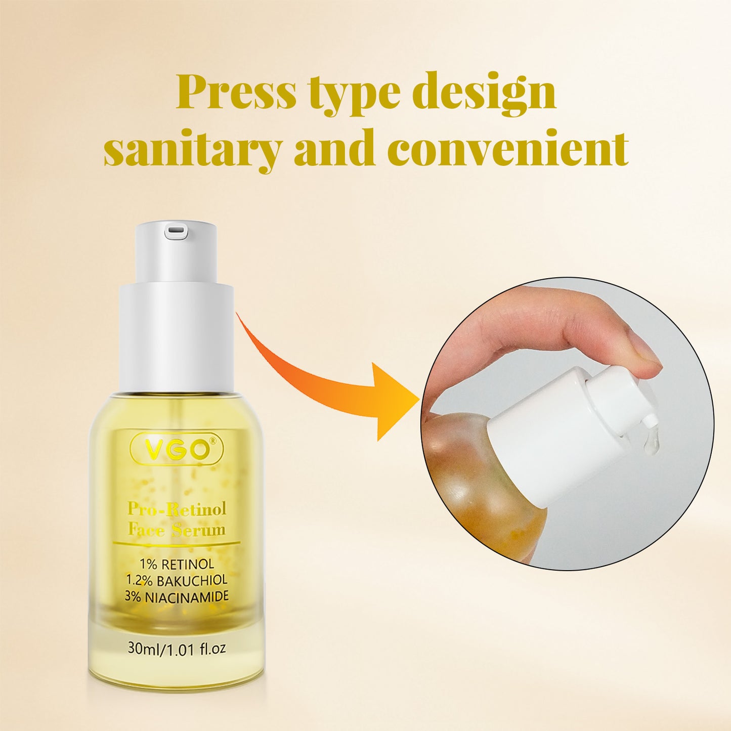 Pro-Retinol Face Serum for Anti-Aging and Skin Brightening - 30ml