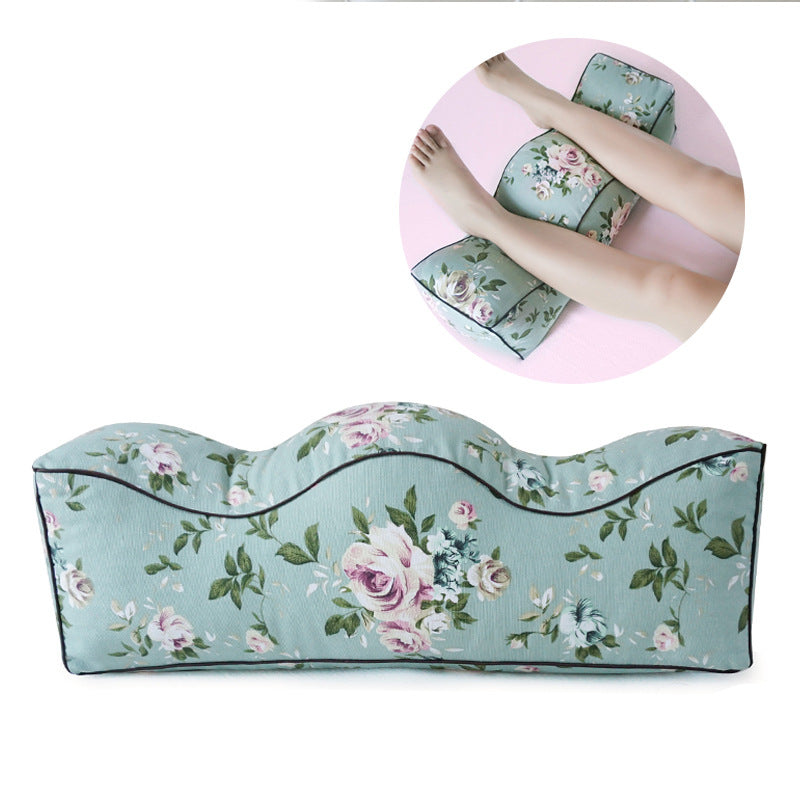Leg Rest Pillow with Botanical Pattern - Home & Garden Cushion