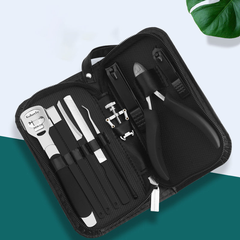 Stainless Steel Manicure Set with Nail Clippers & Pliers