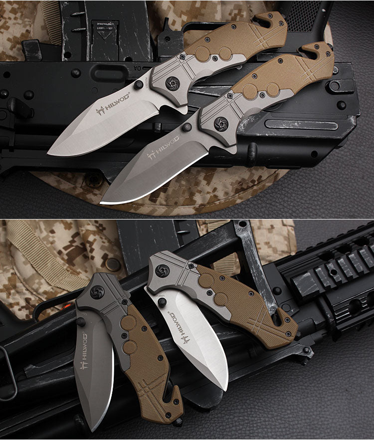 Self-Defense Folding Knife with High Hardness Blade, Portable Outdoor Knife