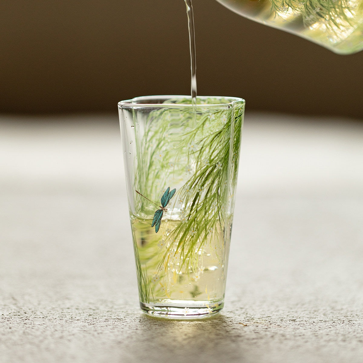 Heat-Resistant Borosilicate Glass Tea Cup 160ml for Cold Brew & Hot Drinks