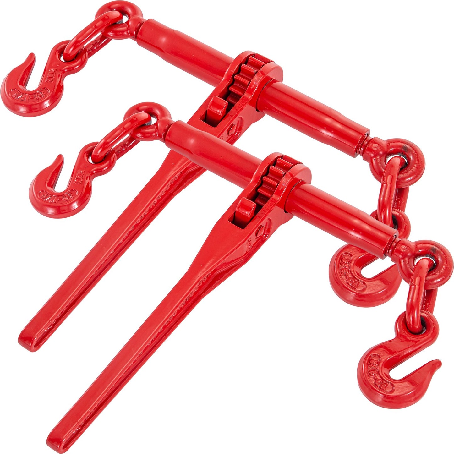 Heavy Duty Chain Binder 6600lbs Load Capacity Ratchet Tie Down Adjustable Red