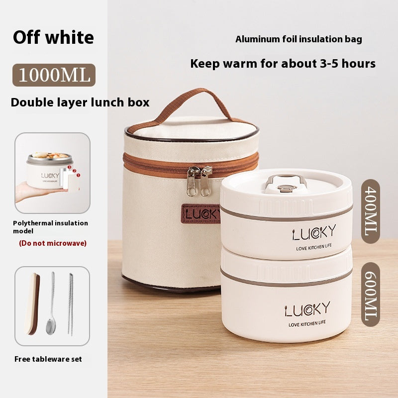 Microwaveable Lunch Box with Insulation and Stainless Steel Grid - Multiple Sizes
