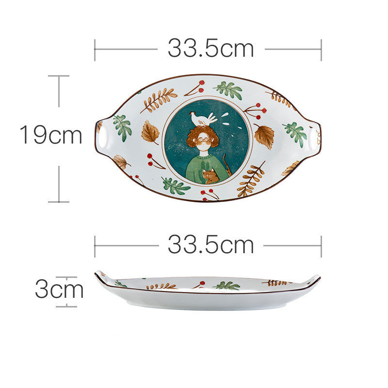 Ceramic Tableware Set Household Porcelain Dish and Bowl Collection