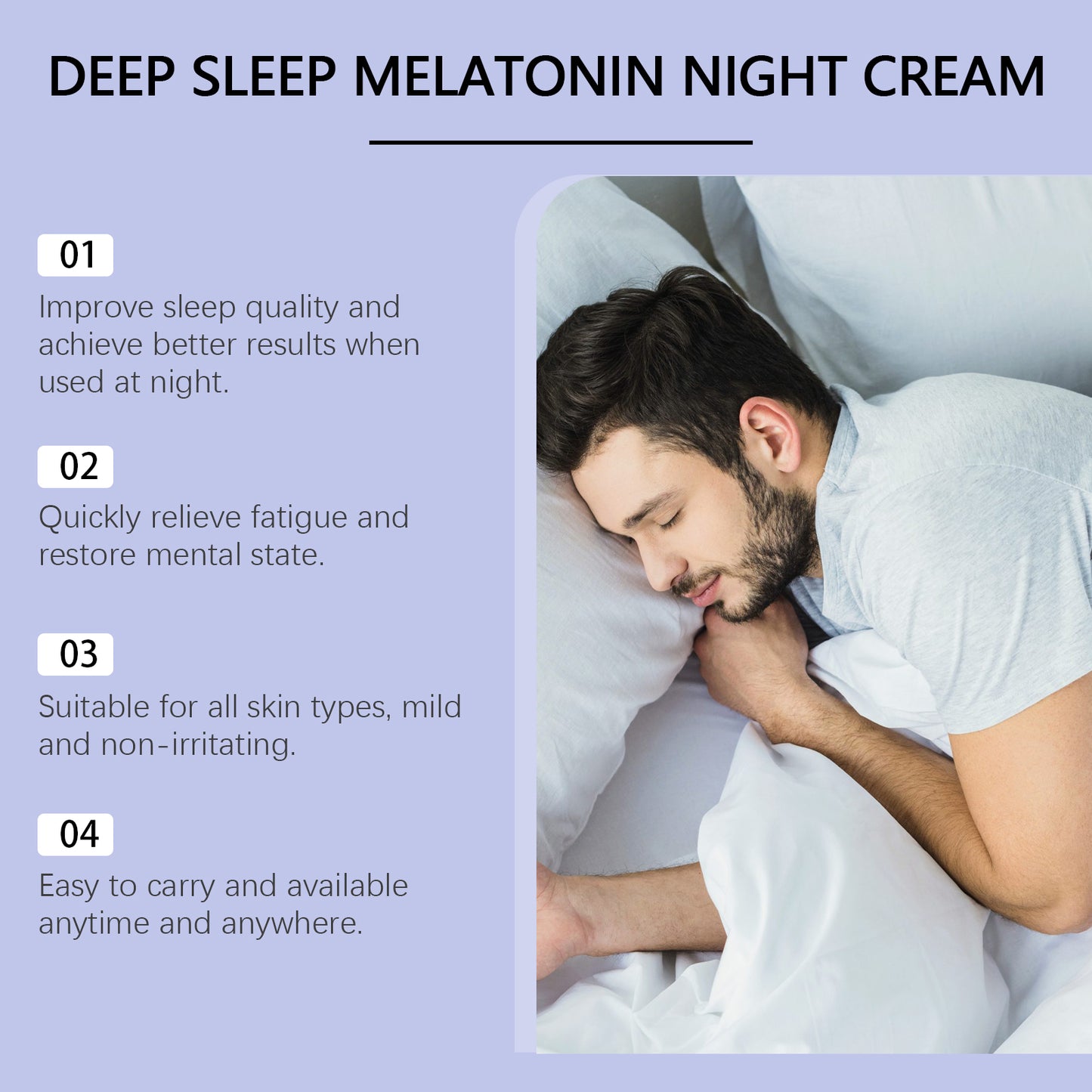 Soothing Night Cream with Lavender & Chamomile - Relaxing Sleep Aid